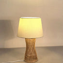 Axyaa Modern Rattan Weave LED Desk Lamp for Living Room Bedroom Study