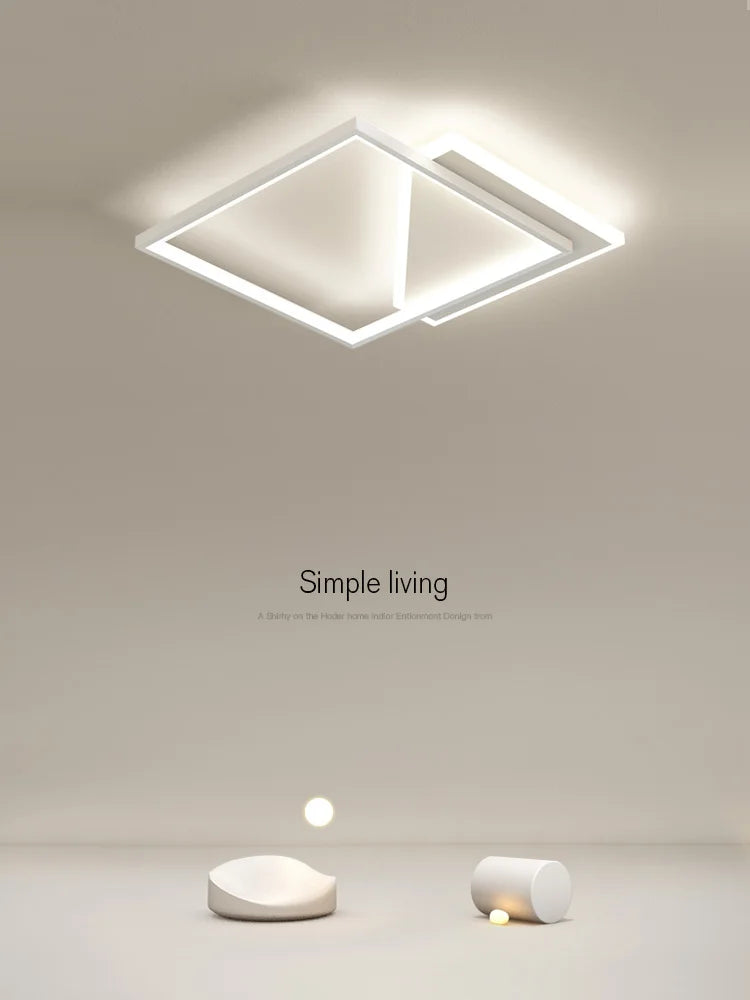 Axyaa Geometric LED Ceiling Lamp - Modern Nordic Design