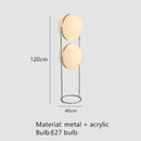 Axyaa White Acrylic Ball LED Floor Lamp for Living Room and Hotel