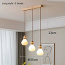 Axyaa Wood Glass Chandelier: Stylish Hemp Rope Pendant Light for Dining Table & Bar Counter