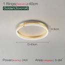 Axyaa Modern Luxury Nordic LED Living Room Lights Circular Fixtures