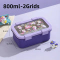 Axyaa Stainless Steel Bento Box with Compartments