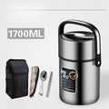 Axyaa Stainless Steel Insulated Lunch Box for Students - Multi-layer Lifting Pot
