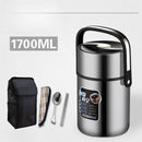 Axyaa Stainless Steel Insulated Lunch Box for Students - Multi-layer Lifting Pot