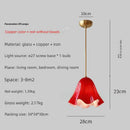 Axyaa Hand-Painted Glass Bellina Pendant Light for Home Decor