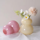 Glass Flower Vase by Axyaa - Elegant Hydroponic Centerpiece for Wedding and Home Decor