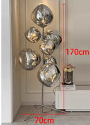 Axyaa Crystal Chandelier Stair Pendant Lamp Living Room Lighting