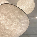 Axyaa Silk Ceiling Chandelier LED Pendant Light for Modern Living Room Dining Bedroom