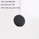 Axyaa Nordic LED Pendant Light Modern Resin Hanging Lamp for Dining Room