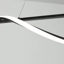 Axyaa LED Strip Chandelier - Nordic Minimalist Design - Modern Kitchen & Bedroom Pendant Light