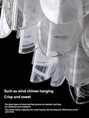 Axyaa Glass Chandeliers: Artistic LED Hanging Lamps for Wedding Party Decor