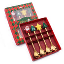 Axyaa Christmas Stainless Steel Dessert Spoon Set