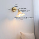 Axyaa Ceramic LED Wall Lights Pull Chain Switch Bathroom Mirror Light