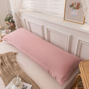 Axyaa Double Long Pillowcase Set of 2, 48x150 Size, Cotton Linen Blend