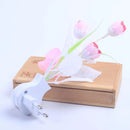 Axya LED Floral Lamp Ornament with 3 Bulbs and Artificial Flowers