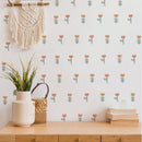 Axyaa Boho Flower Wall Decals - Waterproof Nursery Decor - Easy Peel & Stick