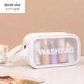 Axyaa PVC Travel Toiletry Bag: Portable Makeup Organizer for Women, Cosmetic Storage Container