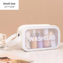 Axyaa Travel Toiletry Bag: Portable PVC Makeup Organizer for Women