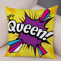 Axyaa Letters Print POP ART Pillowcase - Home Decor Cushion Cover