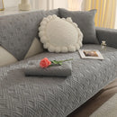 Axyaa Washed Cotton Sofa Cushion Set - Solid Color All Season Universal Sofa Cover