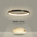 Axyaa Modern LED Ring Chandelier for Living Room Bedroom Balcony Flush Mount Ceiling Lights