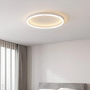 Axyaa LED Circle Ceiling Light: Modern Black Gold Chandelier for Living Room, Bedroom, Kitchen
