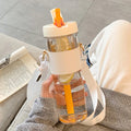Axyaa 800ml Portable Water Bottle with Straw and Infuser for Bubble Tea