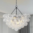 Axyaa Luxury LED Glass Chandelier for Living Room, Restaurant, Bedroom, Villa & Kitchen