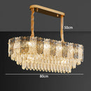 Axyaa Crystal Chandelier | Luxury Living Room Pendant Light