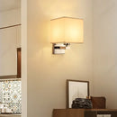 Axyaa LED Fabric Wall Light Switch Lampshade for Bedroom & Restaurant