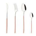 Axyaa Black Gold Stainless Steel Dinnerware Set for Dining & Events