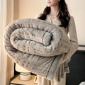 Axyaa Coral Fleece Blanket: Soft, Plush, All-Season Bed Throw for Home & Office