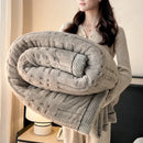 Axyaa Coral Fleece Blanket: Soft, Plush, All-Season Bed Throw for Home & Office