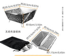 Axyaa Stainless Steel Portable Folding BBQ Grill - Outdoor Carbon Oven Barbecue Tool