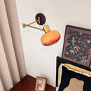 Axyaa Swing Arm LED Wall Lamp with Switch for Bedside Reading & Interior Lighting