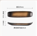 Axyaa Ceramic Leaf Sushi Plate | Creative Tableware for Sashimi & Desserts