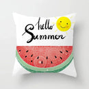 Axyaa Cartoon Watermelon Banana Print Seat Cushion Cover