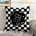 Axyaa Checkerboard Pillow Cases 45x45 Set of 2 Decorative Cushion Covers