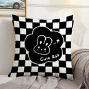 Axyaa Checkerboard Pillow Cases 45x45 Set of 2 Decorative Cushion Covers