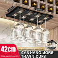 Axyaa Wine Glass Holder Rack Under Cabinet Shelf Storage Hooks Stand