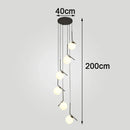Axyaa Nordic Stair Chandelier, Living Room Pendant Lights, Ceiling Light, Indoor Lighting