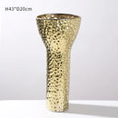 Axyaa Electroplated Ceramic Vase for Stylish Flower Arrangements