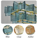 Axyaa Retro Luxury Glass Chandeliers for Dining Living Room Hotel Decor