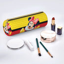 Axyaa Leather Pencil Case Mickey Minnie Design Big Capacity Stationery Holder