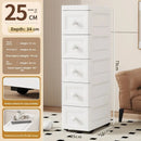 Axyaa Slim Utility Bin: PP Kitchen & Bathroom Organizer for Efficient Storage