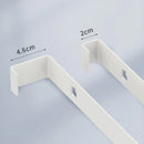 Axyaa Retractable Foldable Wall Mount Clothes Drying Rack - Punch-Free Holder
