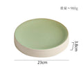 Axyaa Ceramic Cylindrical Plate Set Ideal for Pasta, Desserts, Snacks, Steaks, Sushi, and Molecular Cuisine