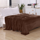 Axyaa Velvet Plush Fleece Blanket - Solid Color Velour Design