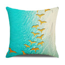 Axyaa Gold Elk Modern Pillowcase Cover for Customizable Bedside Decor