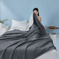 Axyaa Cool Silk Summer Quilt - Single/Double Size, Thin & Airy for Hot Nights